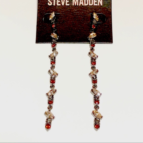 Steve Madden Crystal Drop Earrings - Picture 10 of 11